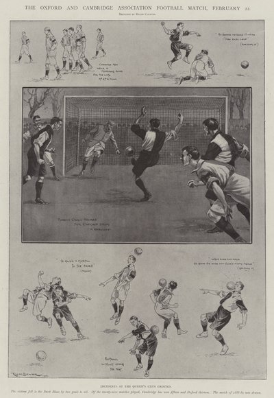 El Partido de Fútbol Asociación de Oxford y Cambridge, 22 de febrero de Ralph Cleaver